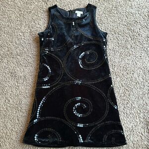 Children’s Place velour sequin sleeveless dress, 6x/7